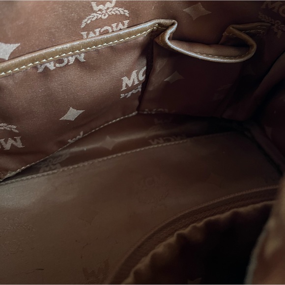 🚫SOLD🚫 Authentic MCM Boston Cognac Satchel - Picture 5 of 13